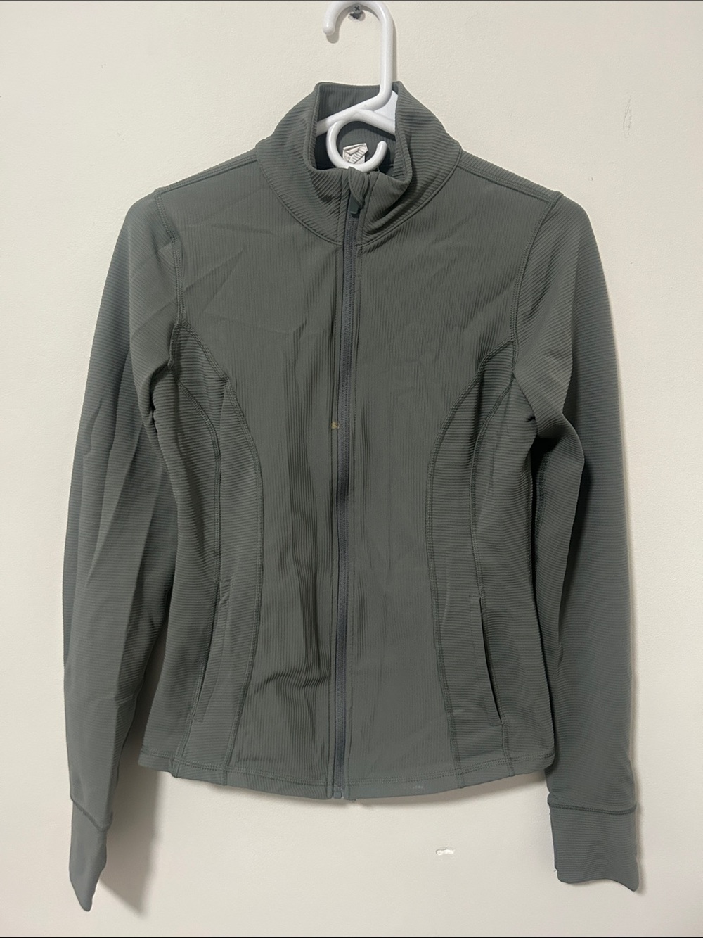 90 Degree By Reflex Women's Full-Zip Utility Jacket in Slate Gray